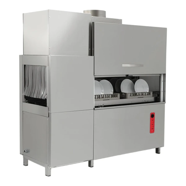 Empero Тунельна посудомийна машина з дозатором миючого та чистячого засобу EMP.2000-SOL-L-F image