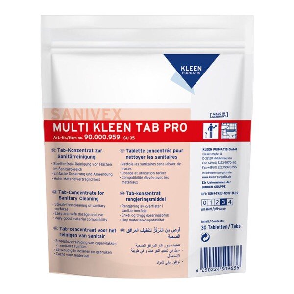 Kleen Purgatis Очисні таблетки Sanivex Multi Kleen Tab Pro image