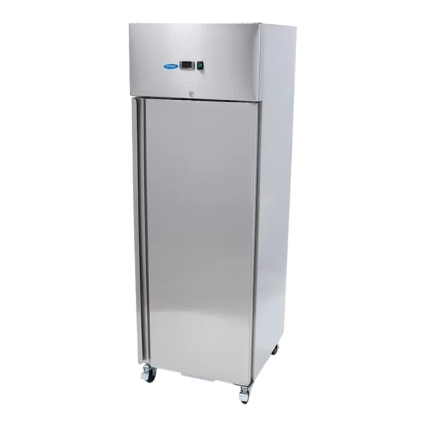 MAXIMA Шафа морозильна 400 л 3 регул полиці нерж сталь на колесах 09400136 image