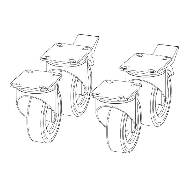 Samaref 4 колеса, 2 з яких з гальмами image